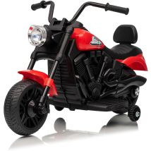 Moto Électrique Pour Enfant, Avec 2 Roues Stabilisatrices, Voiture Électrique Pour Enfants, Avec Musique, Led, Voiture À Pédale, Pour Enfants 18+ Mois