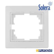 Cornice Per 1 Elemento Bianco 83x81x10mm Serie Europa Solera Erp71u