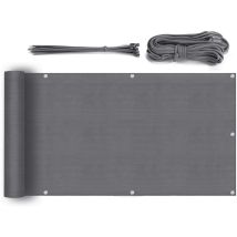 Salcar - Brise Vue Balcon Jardin Terrasse Hdpe 3 M X 0,75 M, Anthracite