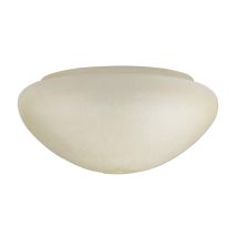 Westinghouse - 8704740 Paralume Amber Scavo Mushroom Shade, Vetro, Bianco