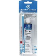 Silicona MD roja – 85 g – Alta viscosidad – Resistencia al frío y al calor – Versátil para proyectos de sellado