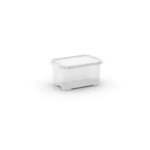 Contenitore Con Coperchio Trasparente Keter Tbox Xxs' In Plastica 26x18x14 Cm