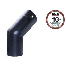 Aeternum Ofenrohr-Verbinder 45 cm – Schwarz emailliert – Stahl – CE-zertifiziert – T600 – V2