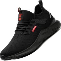 Zapatos De Seguridad Para Hombre Y Mujer, Ligeros, Cómodos, Antideslizantes, Transpirables, Para Trabajo, Talla 43