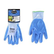 Cegasa Arbeitshandschuhe Größe 10 - Aus Nylon Mit Nitrilbeschichtung ---handfläche Und Finger - Farbe Blau