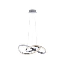 Lampada A Sospensione Lampada A Sospensione Lampada Da Soggiorno Lampada Da Sala Da Pranzo Lampada Da Cucina Plafoniera, Metallo Cromato Cristallo 