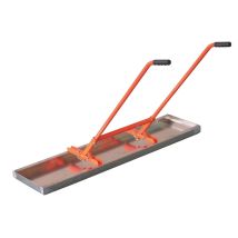 Mondelin Betonfliese 1,40 x 0,345 m – 11 kg – Aluminiumplatte mit aufgerollten Kanten – höhenverstellbare Griffe – professionelles Finish