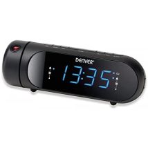 Sveglia Digitale Denver CPR-700 Ovale Nero – Display LED – 170mm x 56mm x 56mm