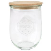 Weck Gläser Tulpenform 745 6 Stück, Inhalt 1000 Ml, Vorratsglas Mit Holzdeckel