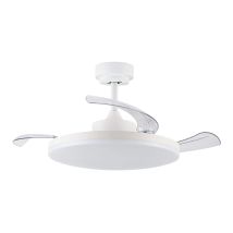 Retractable Dc Ceiling Fan Stroll With Led & Remote