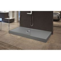 Grand Receveur De Douche Gris Novellini Custom 160x80 Cm - H 12 Cm