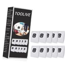 Rowenta - Vacuum Cleaner Bags For Hygiene + Zr200520 Pack Of 10 Vacuum Cleaner Bags For Compact Power, X-trem Power And Silence Force (ro64xx Ro63xx 