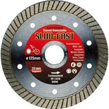 Diewe - Rotella Di Taglio Diamante Slim-fast, Ø X Alesaggio: 125 X 22,23 Millimetri, Spessore. 1,4 Millimetri