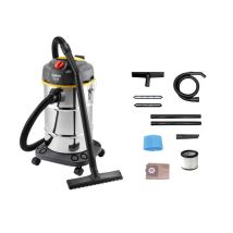 Lavor – Aspiradora cilíndrica 1600 W – Capacidad 30 L – Seca y húmeda – Acero inoxidable