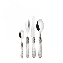 Cubiertos de acero inoxidable 24 piezas – Cristallo – Lavables en lavavajillas – Diseño cromado