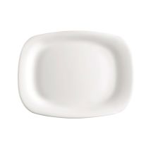 Fuente rectangular Parma 24 x 34 cm – Cristal ópalo – Apta para lavavajillas y microondas