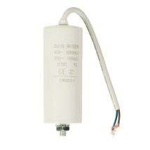 Condensador Arranque Motor Electrico 450 V Con Cable 20.0 Uf Blanco