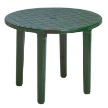 Garden Life - Mesa Resina Redonda 90 Cm Verde 4024v