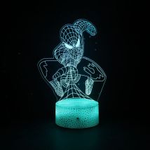 3d-superhelden-nachtlicht Spiderman-spielzeug Für Jungen, Nachtlicht Für Weihnachten Oder Geburtstagsfeiern Für Kinder, Mädchen Und Jungen (spiderman)