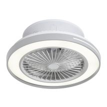 Ventilateur de plafond Robotto – 48 cm – Lumière LED RGB – Haut-parleur Bluetooth – 6 vitesses – Sulion