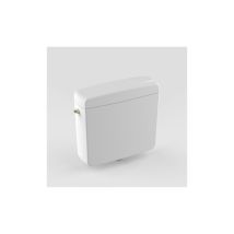 Sanit Réservoir De Chasse Apparent H38xl43xp14cm Avec Robinet D'Arrêt Blanc