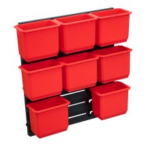 Toolbrothers Rhino Set Di Contenitori N. 2 Parete Dell'officina Con 8 Contenitori Per La Valigetta Rhino Xxl