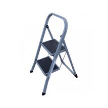 Escalera de acero de 2 peldaños Altipesa 112 – Taburete resistente y antideslizante – Capacidad de carga segura
