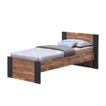 Lit Enfant Contemporain Acacia/noir Marinella