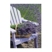 Art For The Home Outdoor Leinwandbild Garten Wanddeko - Lavendel - 70x50cm