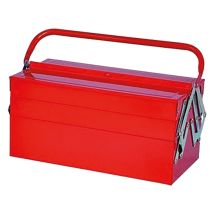 Werkzeugkasten 5 Komp. – 53 x 20 x 20 cm – Aus lackiertem Blech – Abschließbarer Verschluss
