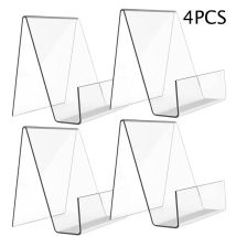 Almacenamiento De Escritorio, Expositor Transparente, Expositor De 4 Piezas Para Adornos, Soporte Para Fotos, Soporte Para Tableta, Soporte Comercial 