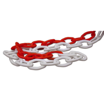Bobina Catena Segnaletica Bianco/rosso In Pvc 25mt - 6mm