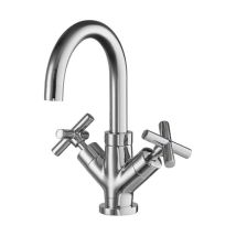 Emmevi Spirit Rubinetto Doppio Comando Canna Alta Satinato