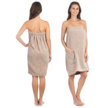 Saunakilt Damen Kilt Größe L / Xl Premium Damenkilt Aus Baumwolle Beige - Liebenstein