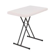 Lifetime – 30-Inch Personal Table – Adjustable Height – Almond – Lightweight – Stain-Resistant – UV-Protected – 2-Year Warranty