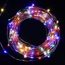 10m Led Lichterkette Outdoor Indoor Usb Kupferdraht Weihnachtsdeko, Bunt