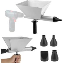 Pistolet À Calfeutrer Électrique, Pulvérisateur De Coulis Électrique En Acier Inoxydable Avec 4 Buses Amovibles Pour Joints De Mortier (foret Non 