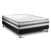 VITALIT Matratzen-Set 140 x 190 cm – Premium-Hybridmatratze mit Taschenfederkern und viskoelastischem Schaum – Fester Komfort – Mikroperforierter 