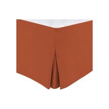 Cache Sommier - Home Linge Passion - 180 X 200 Cm + 30 Cm - Terracotta