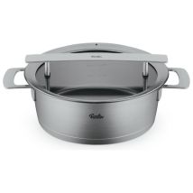 Fissler Pentola Per Arrosti 24 Cm 39 L Acciaio Inox Con Coperchio In Vetro Adatta A Induzione