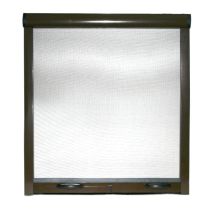 Zanzariera A Rullo Avvolgibile Riducibile Con Frizione Finestra Kit Zanzariere 120 X 160 Cm Marrone