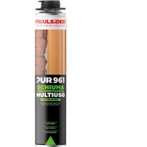 FRIULSIDER Polyurethanschaum 750ml B3 – Ergiebigkeit bis 45 Liter – Temperaturbereich -40 bis +90 °C – Dichte 16-18 kg/m³