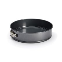 De Buyer Acciaio Antiaderente Stampo Torte Circolare Con Bordo Removibile, Cm 28, 4844.28, Rivestito, Nero, Diametro 28 Cm