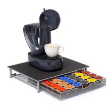 Haloyo - Skecten Soportes Para Cápsulas De Café, Cajón De Almacenamiento De Cápsulas De Café 36 Grains, Gris