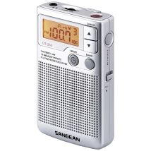 Sangean Pocket 250 – Taschenradio mit digitaler Abstimmung, 19 Senderspeicher, AM/FM, LCD-Display, 108g, 64x30x106,5mm