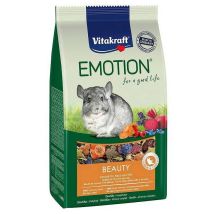 Vitakraft Emotion Beauty Selection Chinchillafutter 600g – Rohfaser 18,0 % – TriVita -Complex – Für gesunde Haut und glänzendes Fell