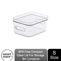 Orthex Sweden Ab - Smartstore Bpa Free Compact Clear Lid For Storage Bin Container, Size S