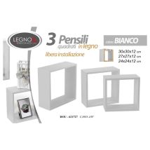 Set De 3 Módulos Blancos 30/27/24 Cm