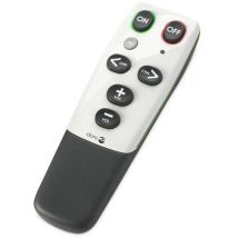 Doro HandleEasy 321rc – Universelle Fernbedienung für Menschen mit eingeschränkter Handmobilität – Ergonomisch, programmierbare Tasten, 2 AA-Batterien