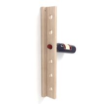 Astigarraga Botellero mural de pino macizo para 6 botellas – 60,5 x 7,5 x 9,5 cm – Color beige – Producto sostenible